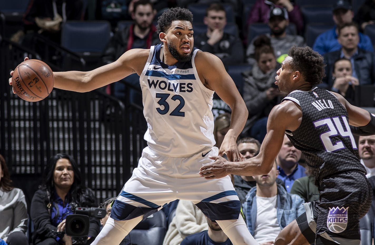 Karl-Anthony Towns can dunk and work the post, but the Wolves want their big man to shoot more three-pointers in a modernized offense.