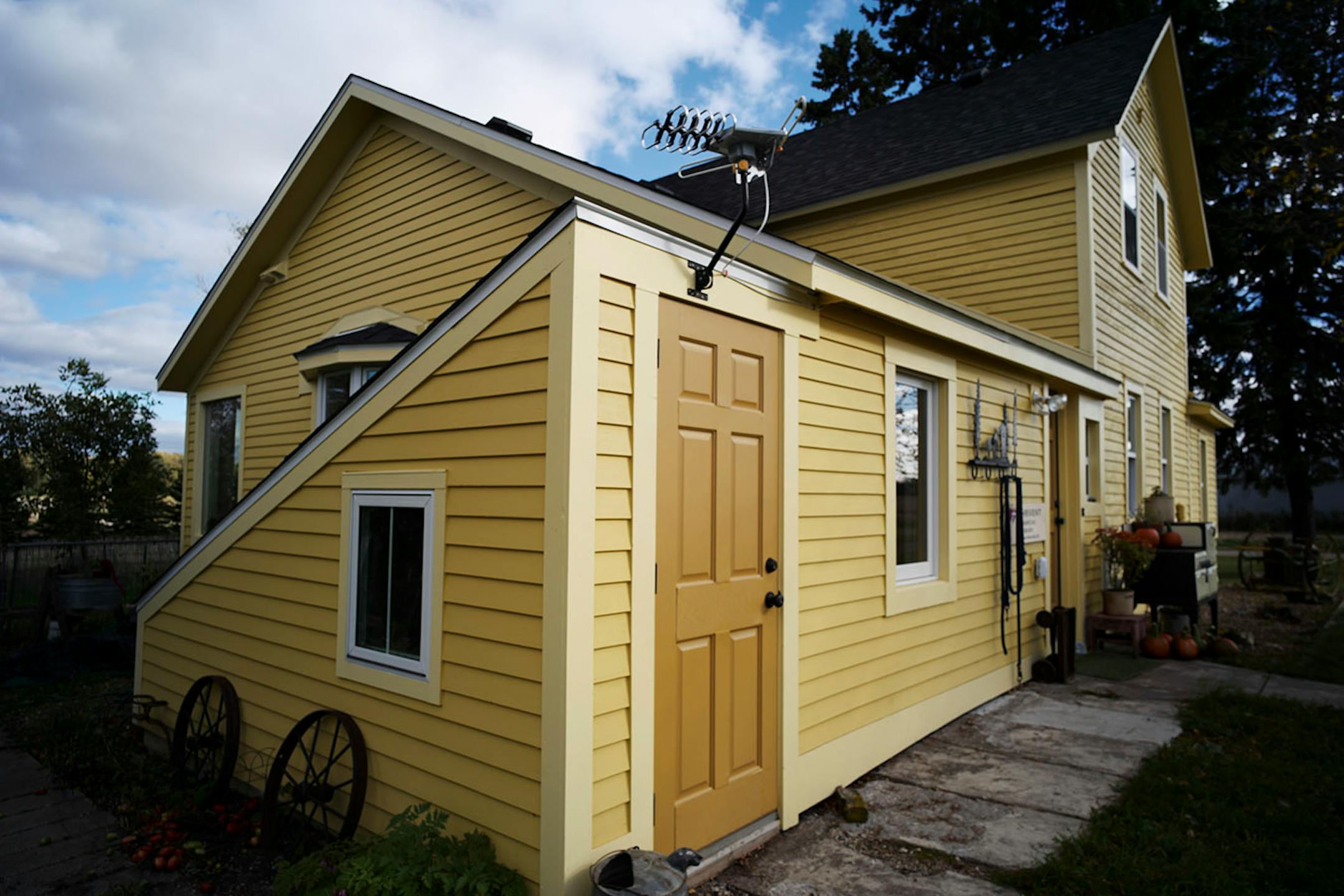 The original farmhouse boasted a fieldstone foundation and cedar clapboard siding. "There's a lot of character in these old houses and worth preserving," said contractor John Anderson.