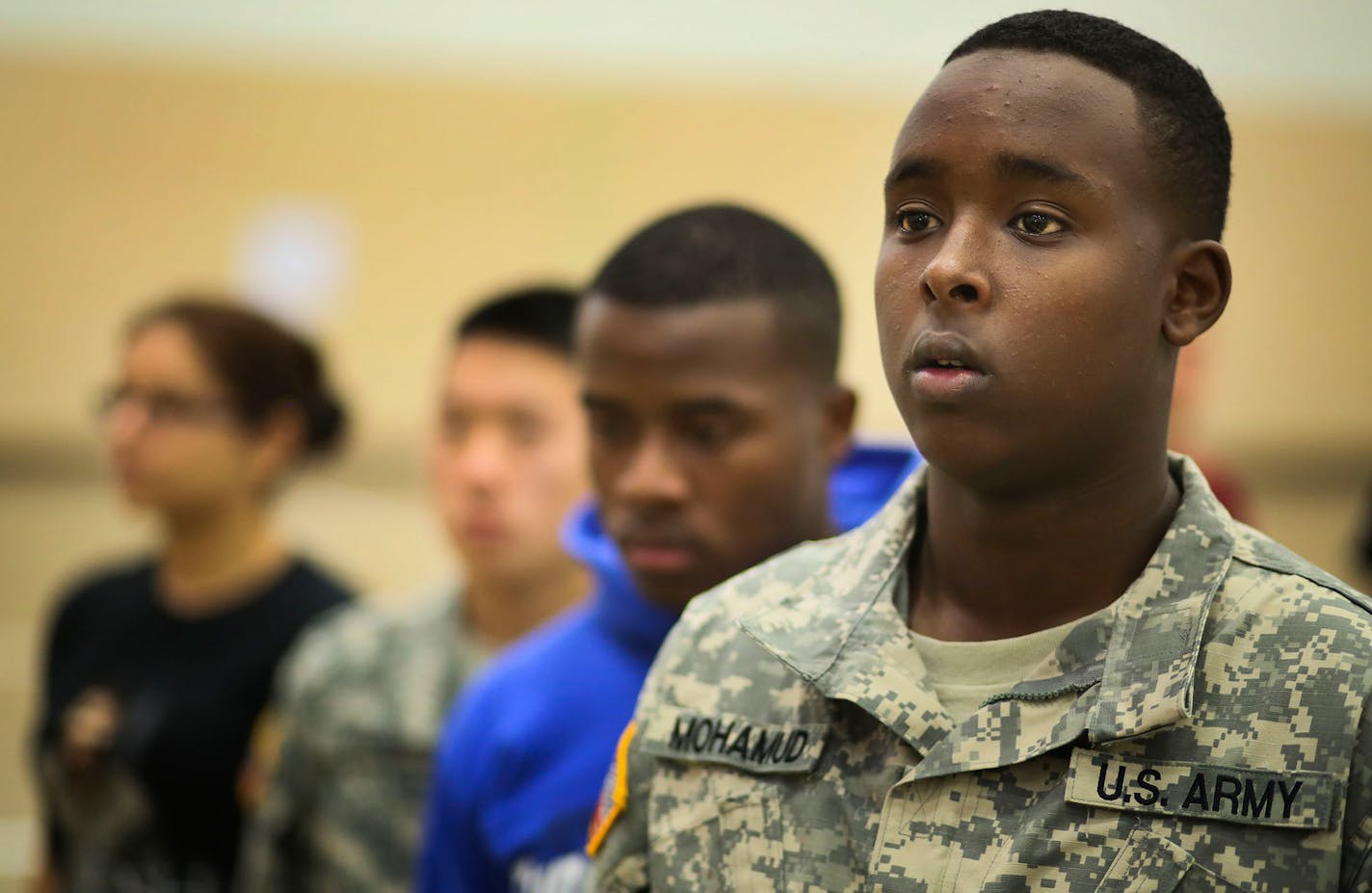 Mohamed Mohamud, of St. Paul, seen in his Minnesota Army National Guard uniform.