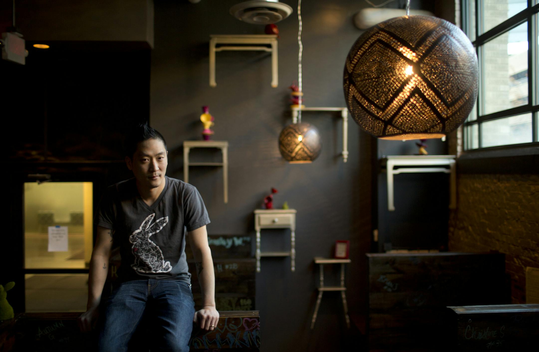 Rabbit Hole is a new bar and restaurant in the Midtown Global Market by Thomas Kim, shown in the dining area Wednesday evening, November 13, 2013. ] JEFF WHEELER &#x201a;&#xc4;&#xa2; jeff.wheeler@startribune.com