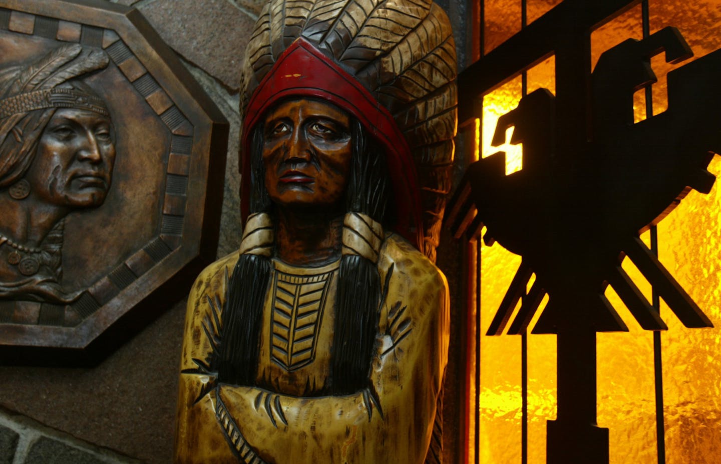 The American Indian artifacts and motif were everywhere at the Thunderbird Motel.