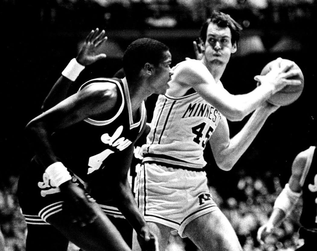 Randy Breuer and Minnesota defeated Iowa at Williams Arena in 1983, setting up a rematch in Iowa City that went for three overtimes.