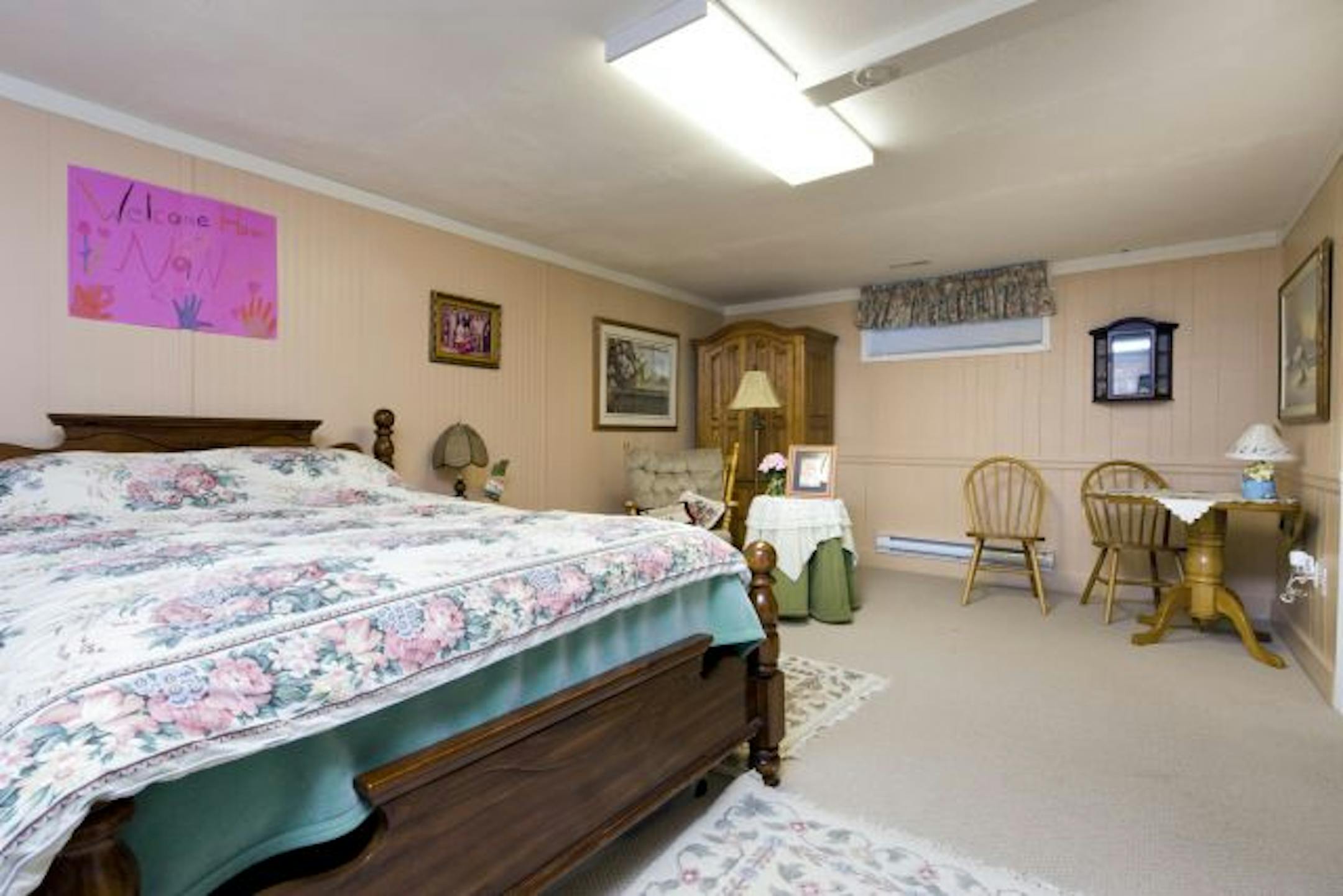 Before: Grandma's antiques and dusty-rose decor did not say "teenage boy."