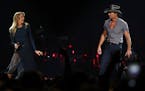 Country superstar couple Tim McGraw and Faith Hill performed together in St. Paul in August.