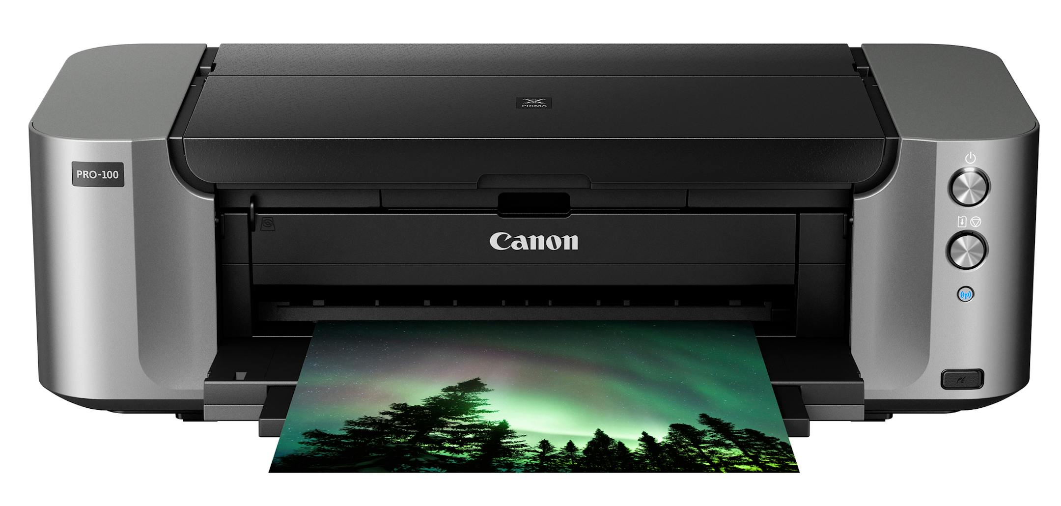 In an undated handout photo, the Canon Pixma Pro-100 photo printer. Selling for around $400 before discounts or rebates, the Pixma Pro-100 offers beautiful home photo printing -- a great solution for those weary of only looking at photos on phones or computer screens. (Handout via The New York Times) -- NO SALES; FOR EDITORIAL USE ONLY WITH STORY SLUGGED CIR-PHOTO-PRINTING BY MANJOO. ALL OTHER USE PROHIBITED. ORG XMIT: XNYT89