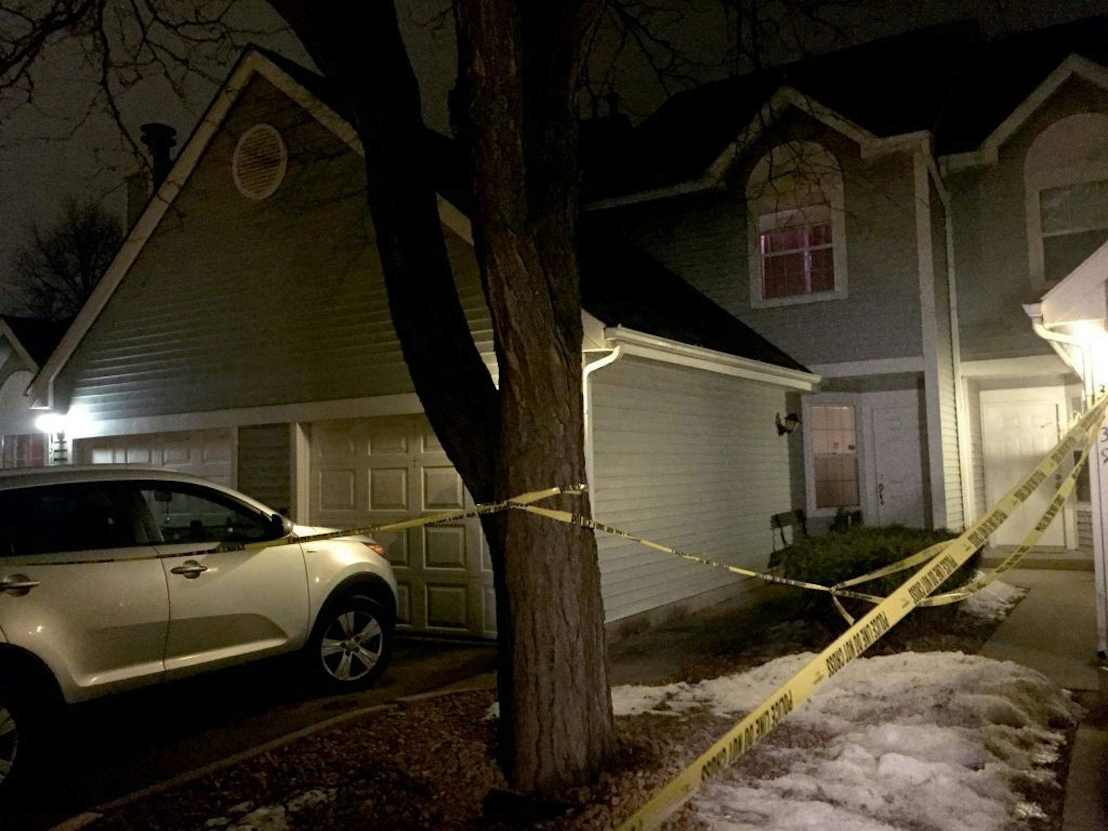 The crime scene where a 25 year-old pregnat woman was found dead in Eagan