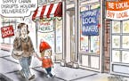 Editorial cartoon: Jeff Koterba on holiday shopping