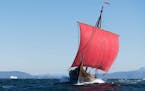 The Draken Harald H&#xe5;rfagre sailed across the Atlantic and was to visit ports along the Great Lakes, including Duluth as part of its Tall Ships Fe