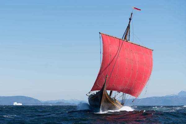 The Draken Harald H&#xe5;rfagre sailed across the Atlantic and was to visit ports along the Great Lakes, including Duluth as part of its Tall Ships Fe