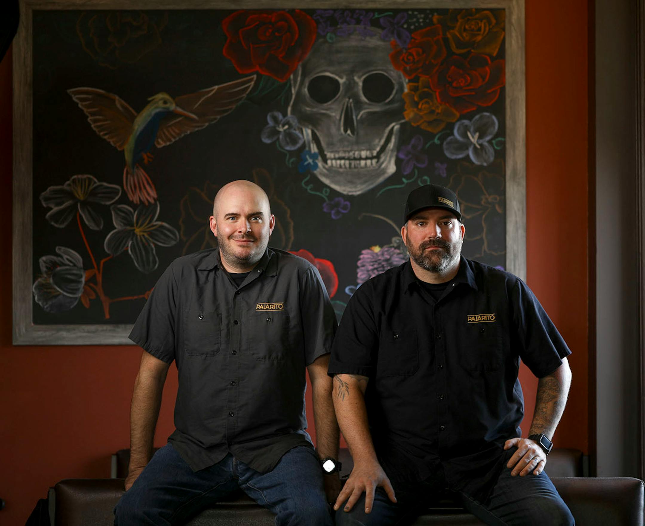 Chefs Tyge Nelson, left, and Stephan Hesse of Pajarito in St. Paul.
