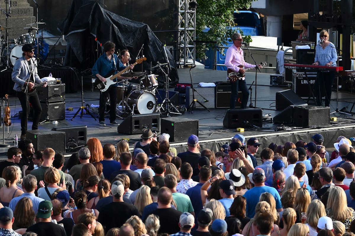 The Jayhawks performed Friday night at the Basilica Block Party in Minneapolis.
