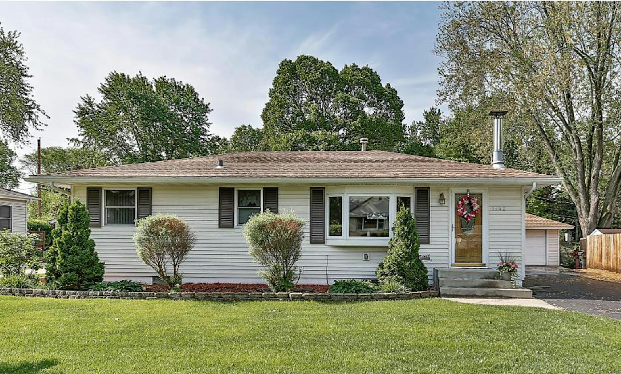 Maplewood
Built in 1956, this four-bedroom, two-bath house has 2,652 square feet and features three bedrooms on one level, fireplace, eat-in kitchen with stainless steel appliances and Corian countertops, full basement, deck, hot tub, shed and a two-car detached garage. Listed by Mike Schultz, Edina Realty, 651-730-2371.