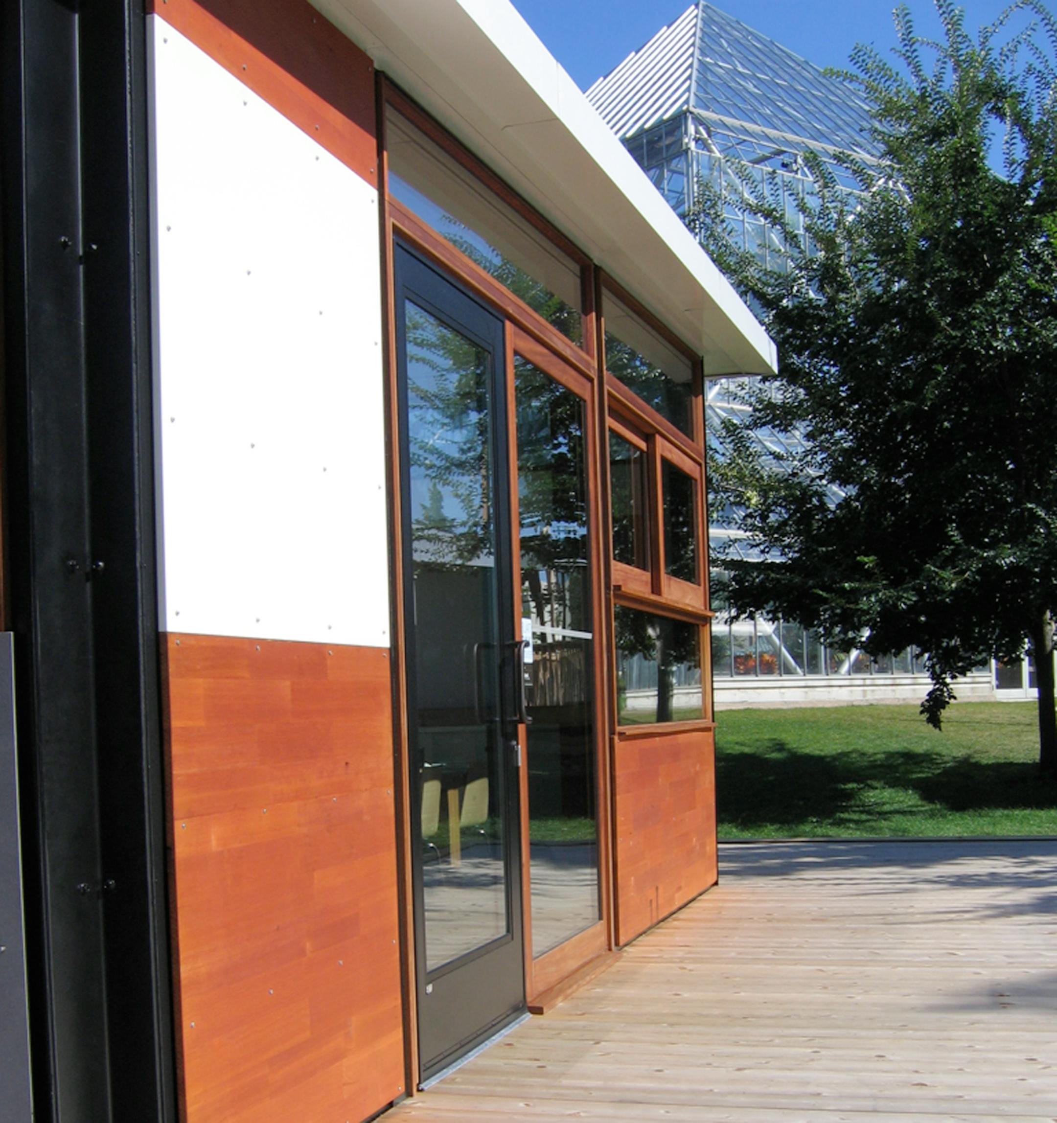 A FlatPak house can be customized using a standard wall system.