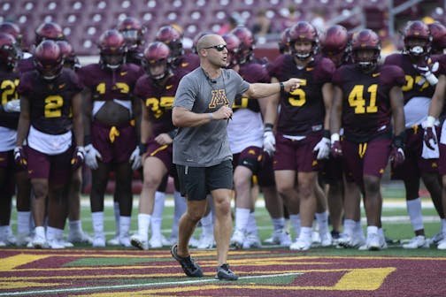 Gophers coach P.J. Fleck.