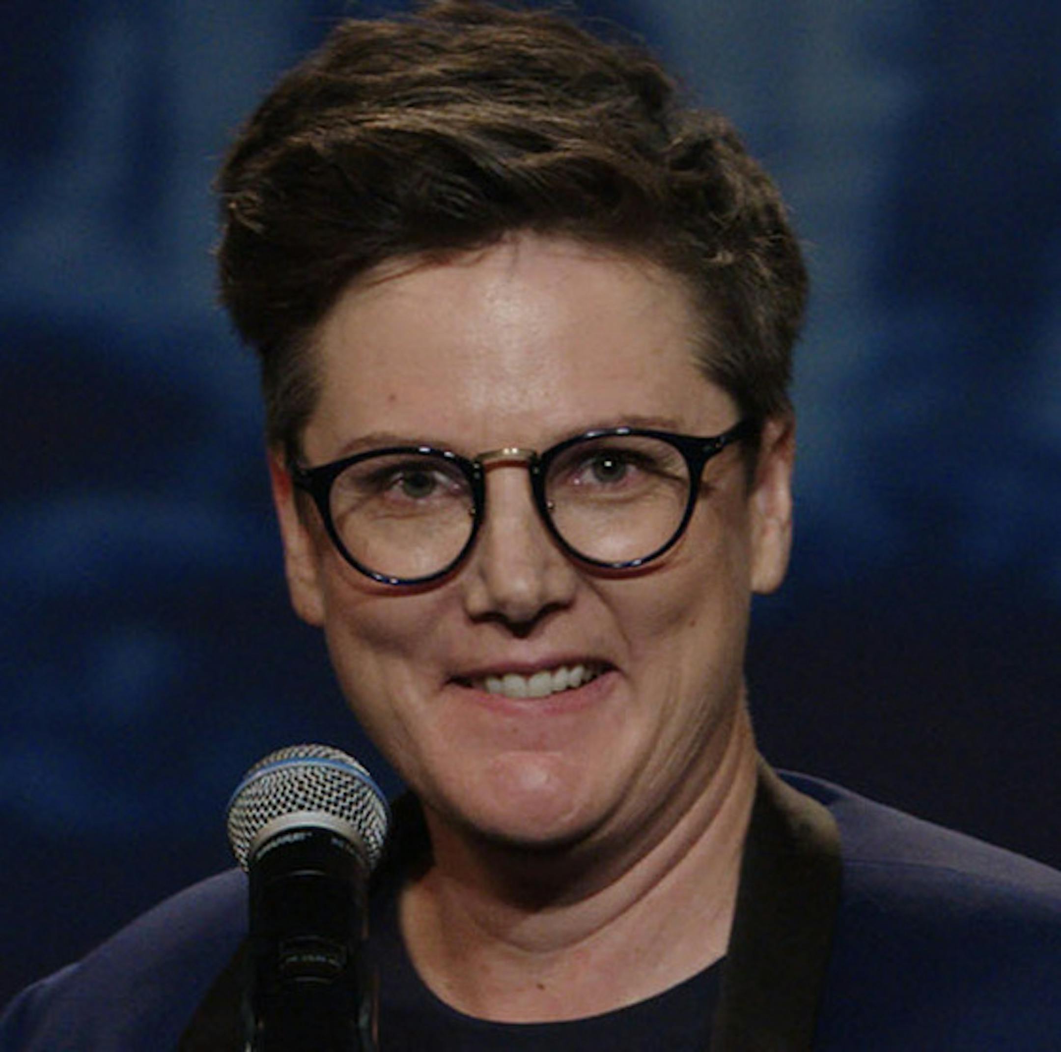 Hannah Gadsby in "Hannah Gadsby: Nanette" on Netflix.
credit: Netflix