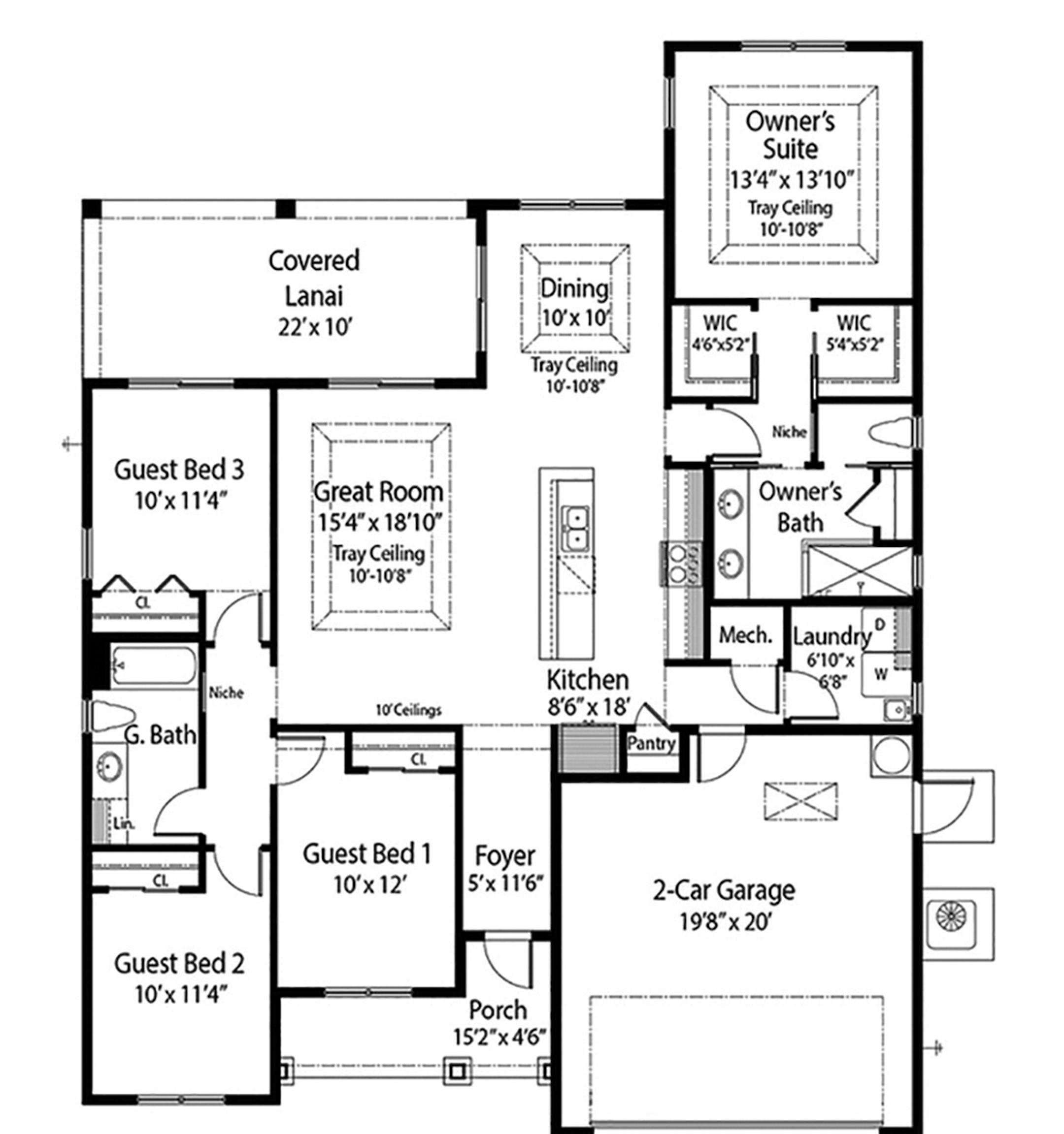 Home plan: cute design, sleek features