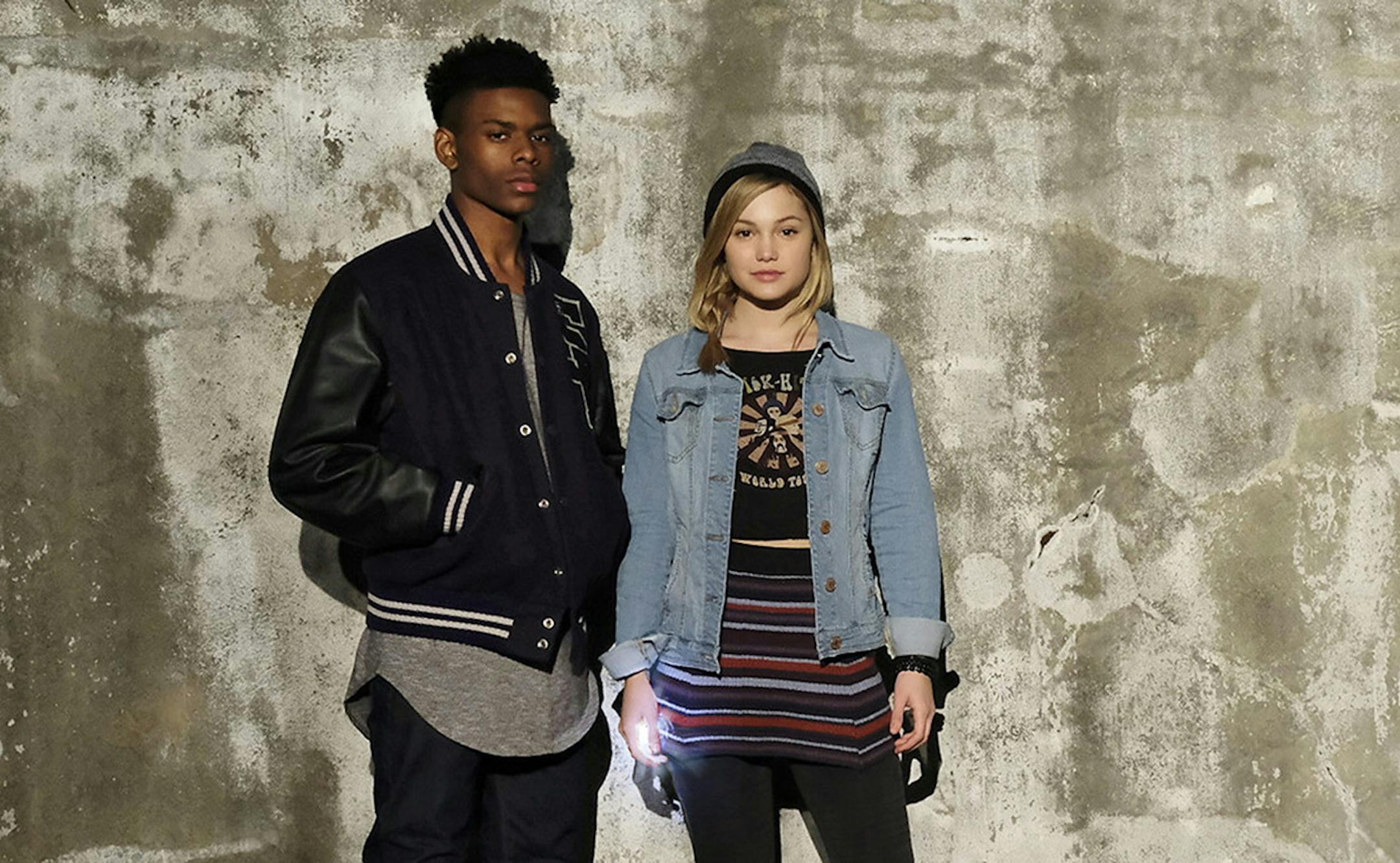 Aubrey Joseph and Olivia Holt in "Cloak & Dagger."