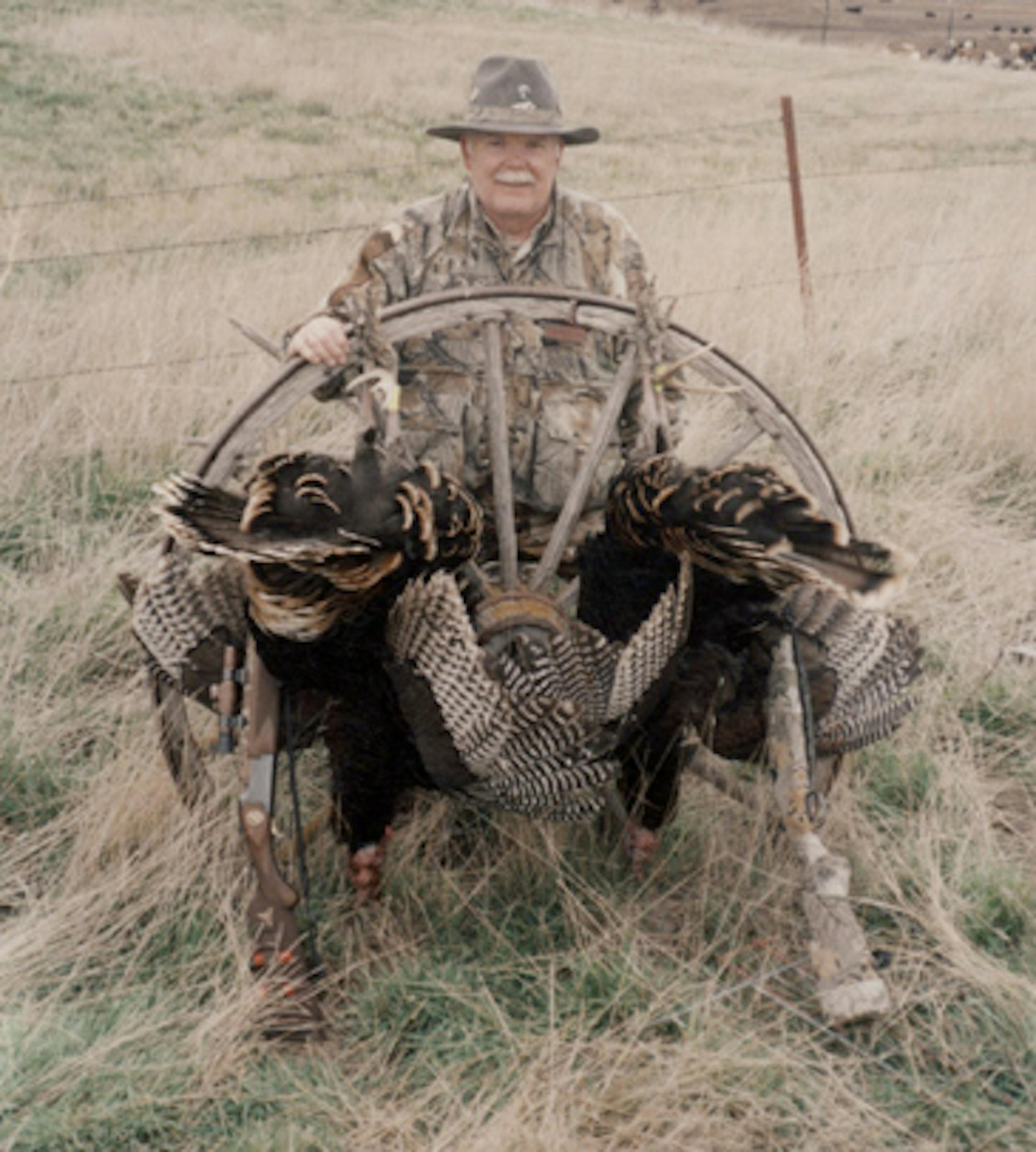Dick Alford with birds he bagged in South Dakota.
