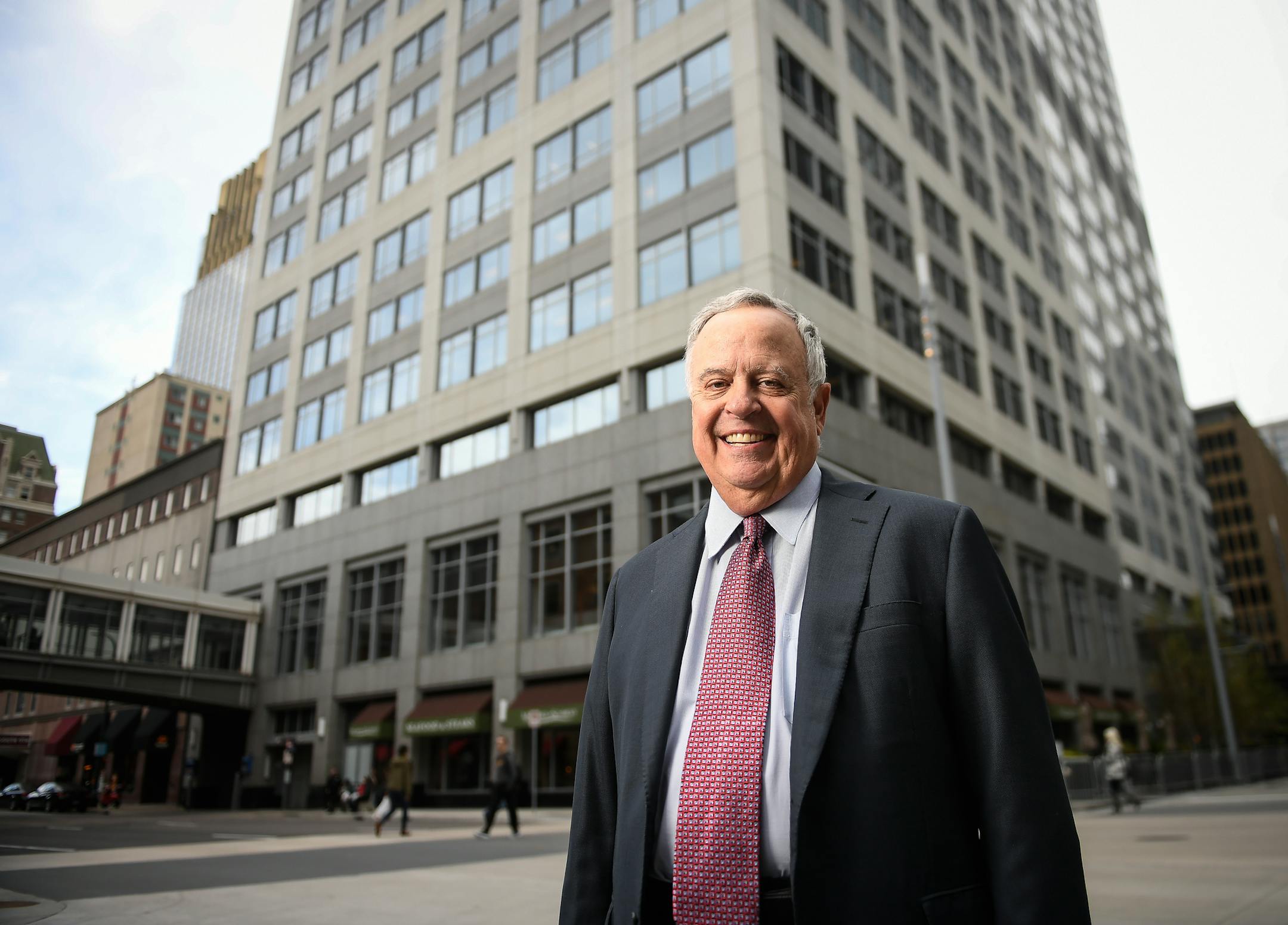 Russ Nelson was photographed in front of the US Bank Corp Center in downtown Minneapolis Thursday. ] AARON LAVINSKY &#xef; aaron.lavinsky@startribune.com Russ Nelson, 70, a dean of the Twin Cities corporate real estate business, has sold his interest to his partners and is retiring at the end of the year. Nelson, founder of what is now 10-employee NTH, oversaw a fairly small tenant representative and project-management team that seemed larger because Nelson, a network, was at the table for many