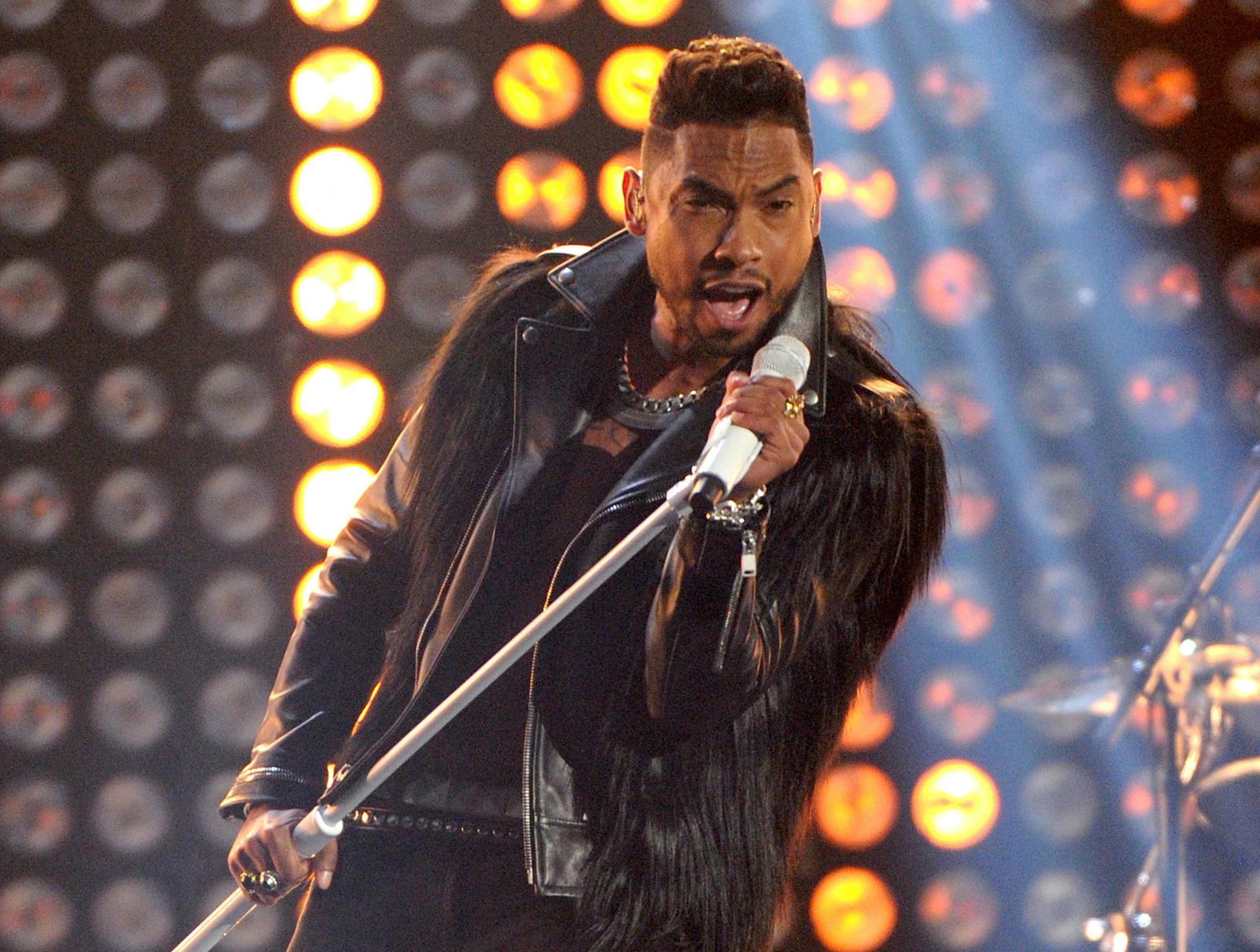 Miguel performs onstage at the BET Awards at the Nokia Theatre on Sunday, June 30, 2013, in Los Angeles. (Photo by Frank Micelotta/Invision/AP)
