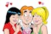 This comic image released by Archie Comics shows Veronica, left, Archie, center, and Betty, characters from the Archie's comic book series.
