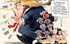 Sack cartoon: Donald Trump's 'reset'