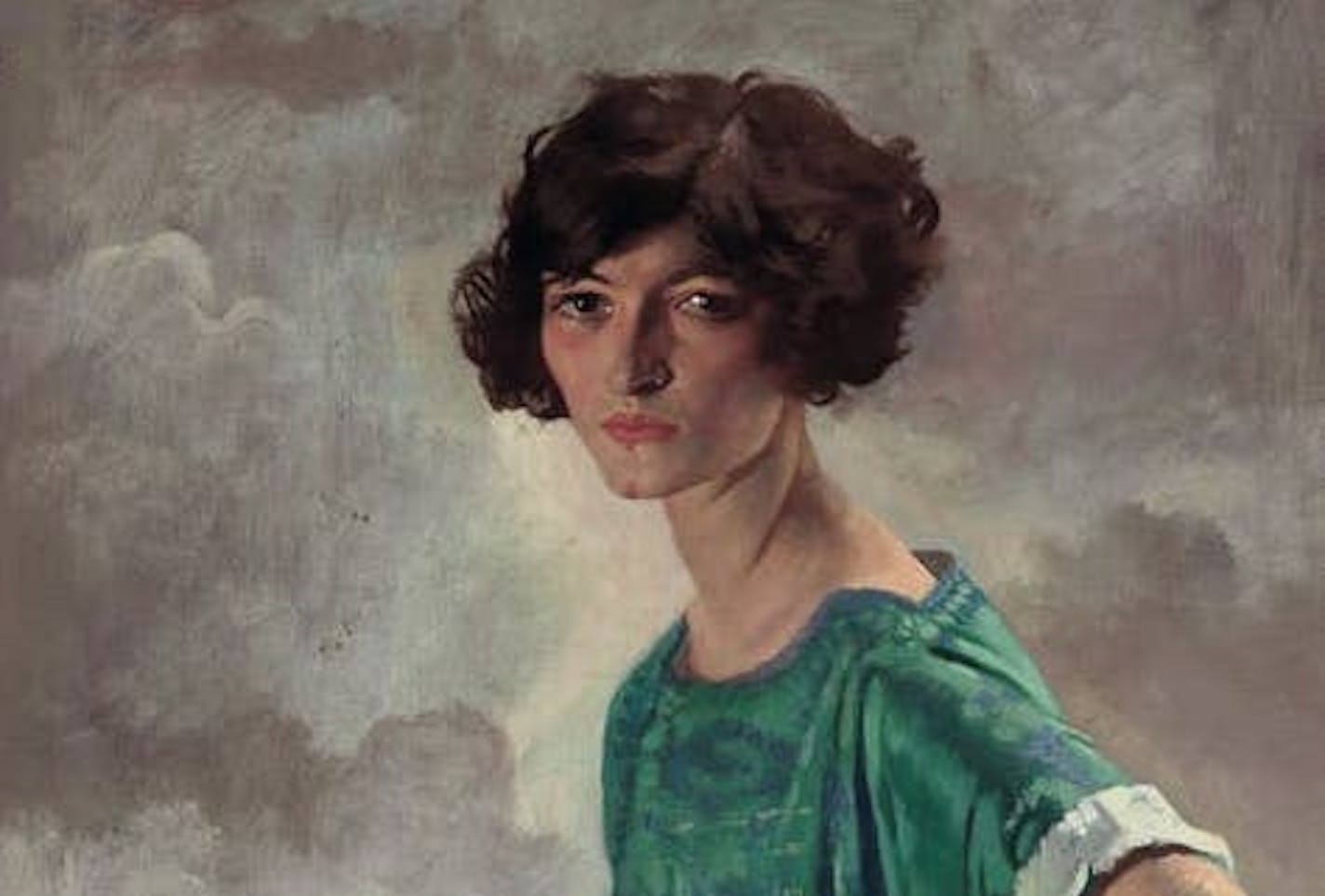 A detail from a portrait of Gertrude Sanford Legendre by Sir William Orpen, 1922.