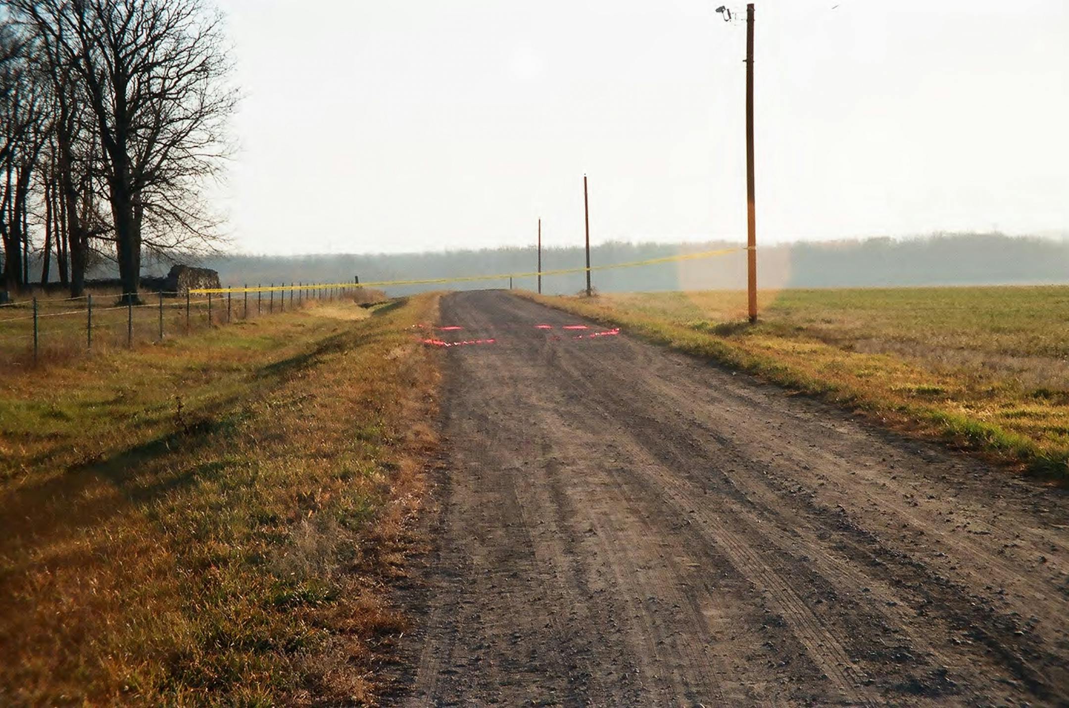 COURTESY STEARNS COUNTY. The scene of where Jacob Wetterling was abducted in October of 1989.