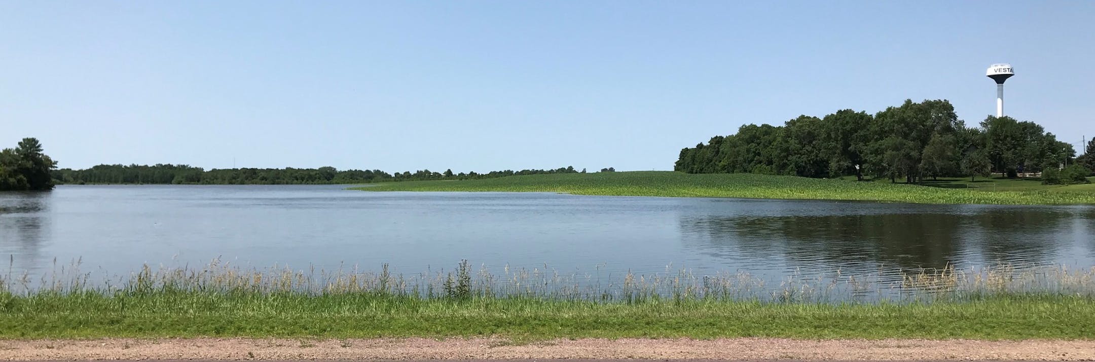 The Goblish farm outside Vesta had 200 to 300 acres under water on July 6. (Provided photo)