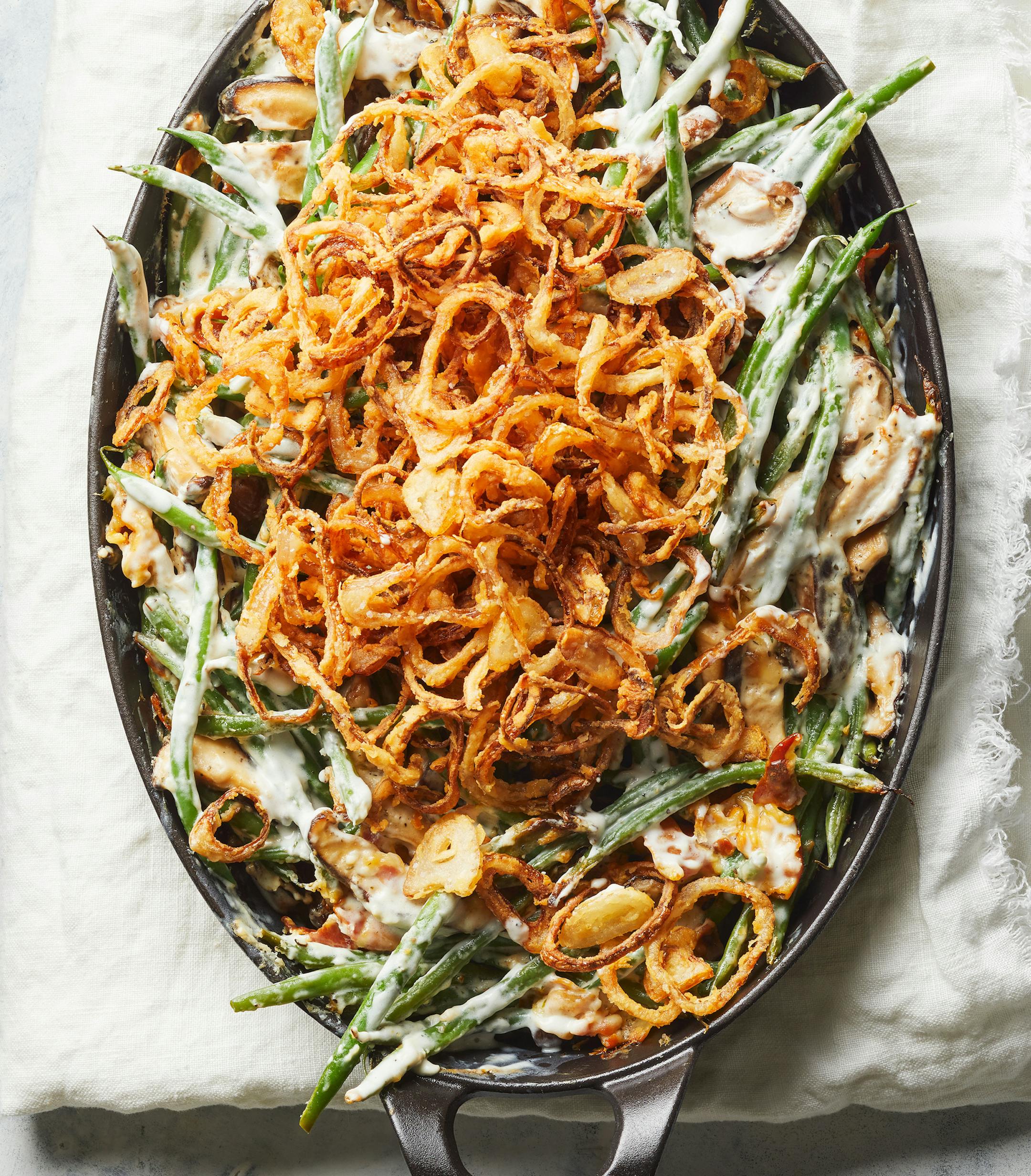 Homemade Green Bean Casserole. Excerpted from Better Homes & Gardens New Cook Book, 17th Edition &#xa9; 2018 by Meredith Corporation. Photography &#xa9; 2018 by Meredith Corporation. Reproduced by permission of Houghton Mifflin Harcourt. All rights reserved.