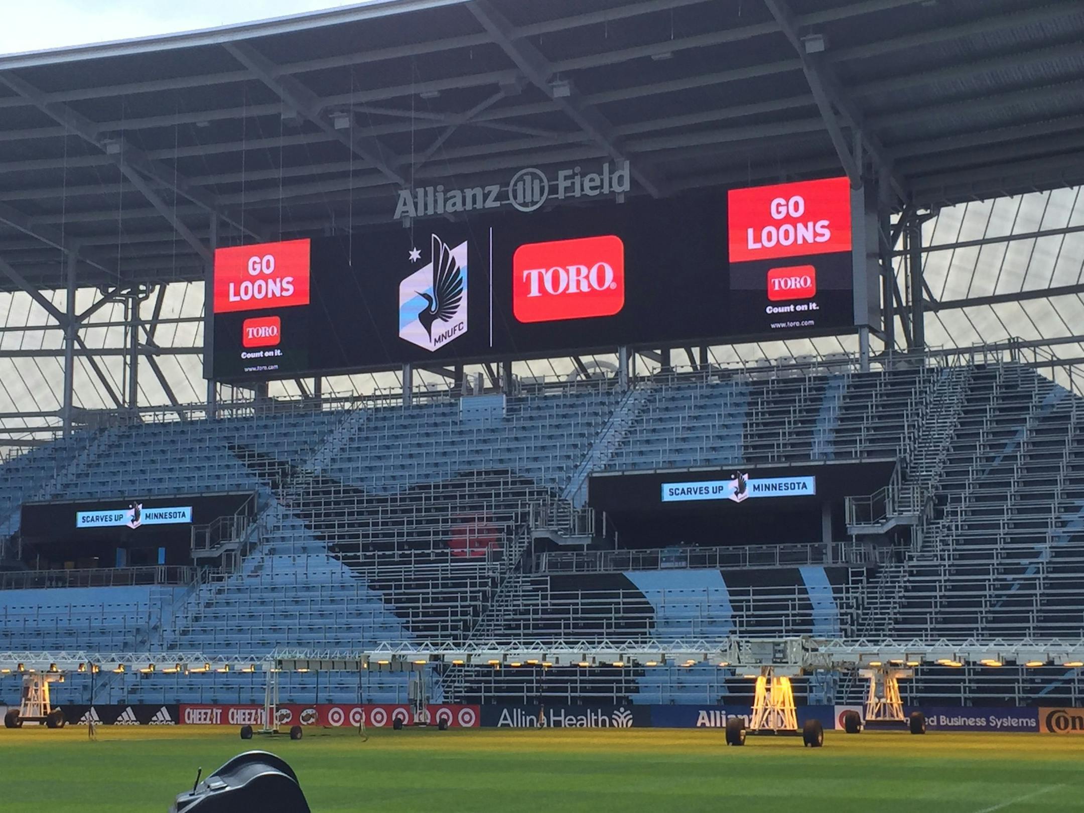 Toro signed a multiyear agreement with the Minnesota United to be the turf maintenace supplier at Allianz Field.
