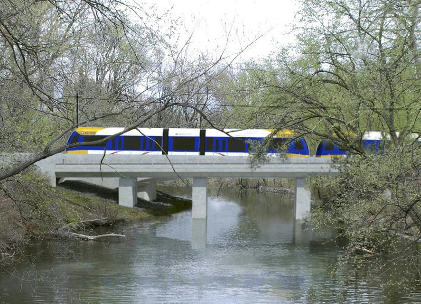 Rendering provided by Met Council A rendering of the Southwest Light Rail train passing through the Kenilworth Lagoon. ORG XMIT: MIN1607201316000459 ORG XMIT: MIN1608251259550369 ORG XMIT: MIN1703231803248537 ORG XMIT: MIN1706151305055213