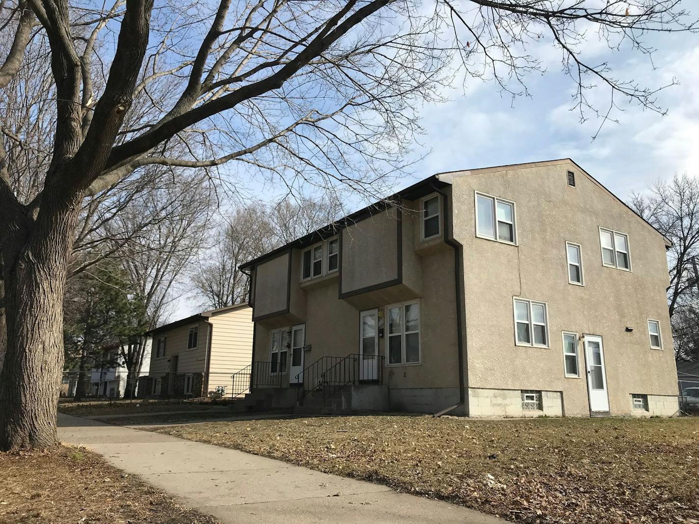 A public-housing duplex in north Minneapolis. The Minneapolis Public Housing Authority is looking to transfer this and about 650 similar properties to a nonprofit it would own and control.