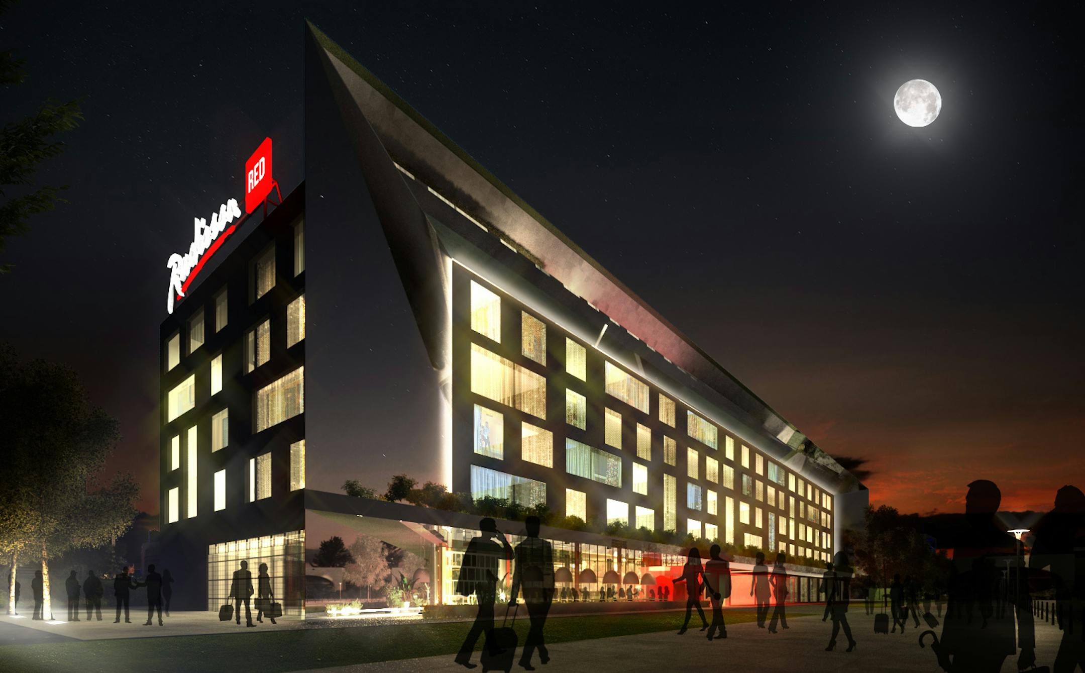 Radison Red exterior rendering