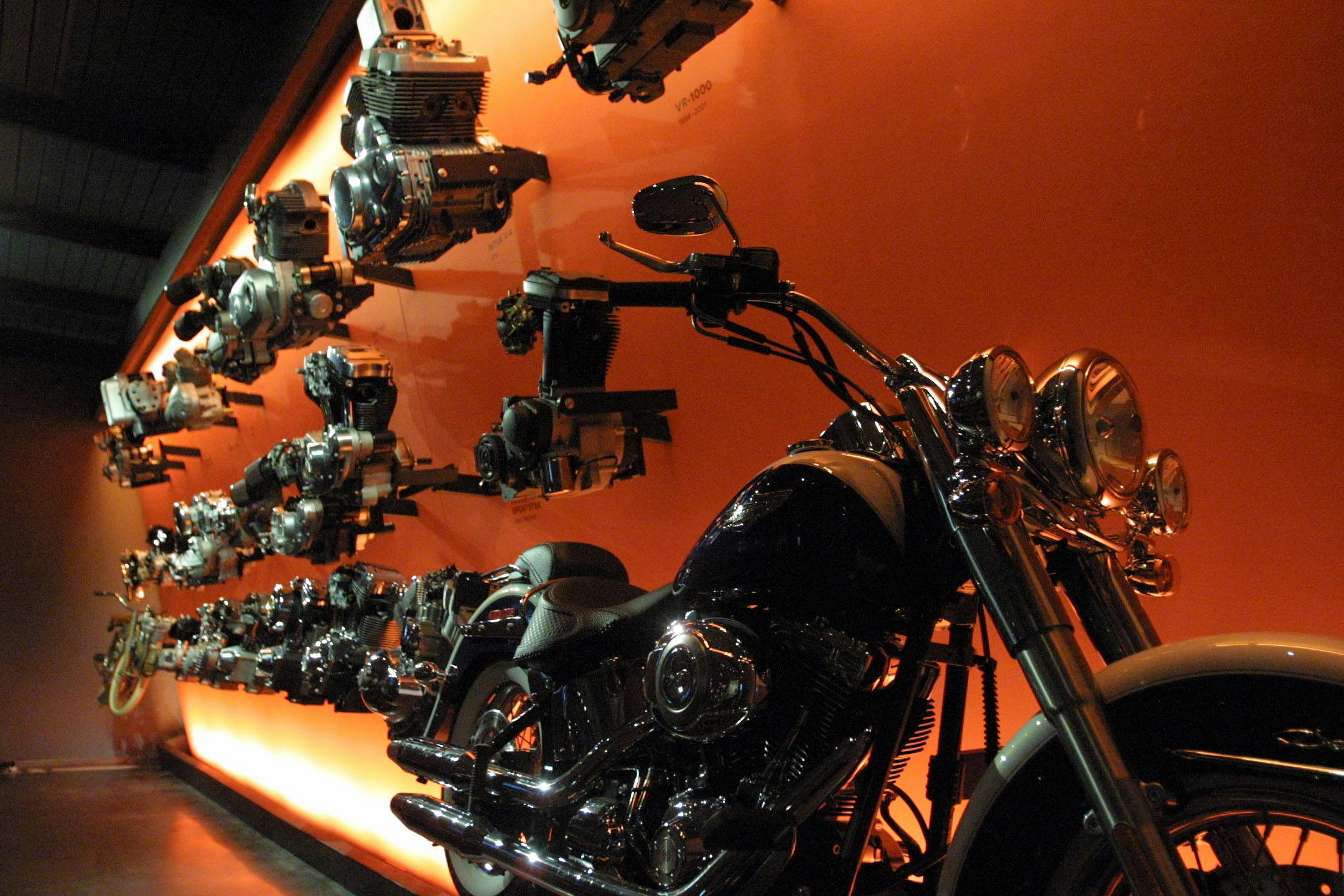 Scenes from the new Harley Davidson Museum in Milwaukee.