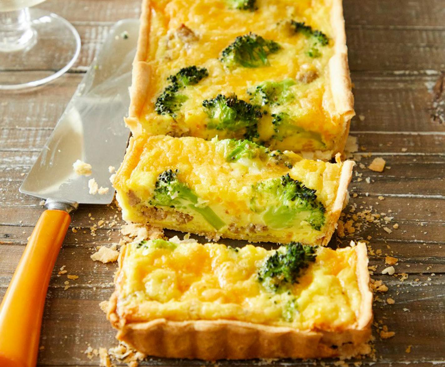 Broccoli Cheddar Tart, Recipes excerpted with permission from The Fresh Eggs Daily Cookbook by Lisa Steele, published by Harper Horizon 2022, $27.99 Hardcover; photography by Tina Rupp