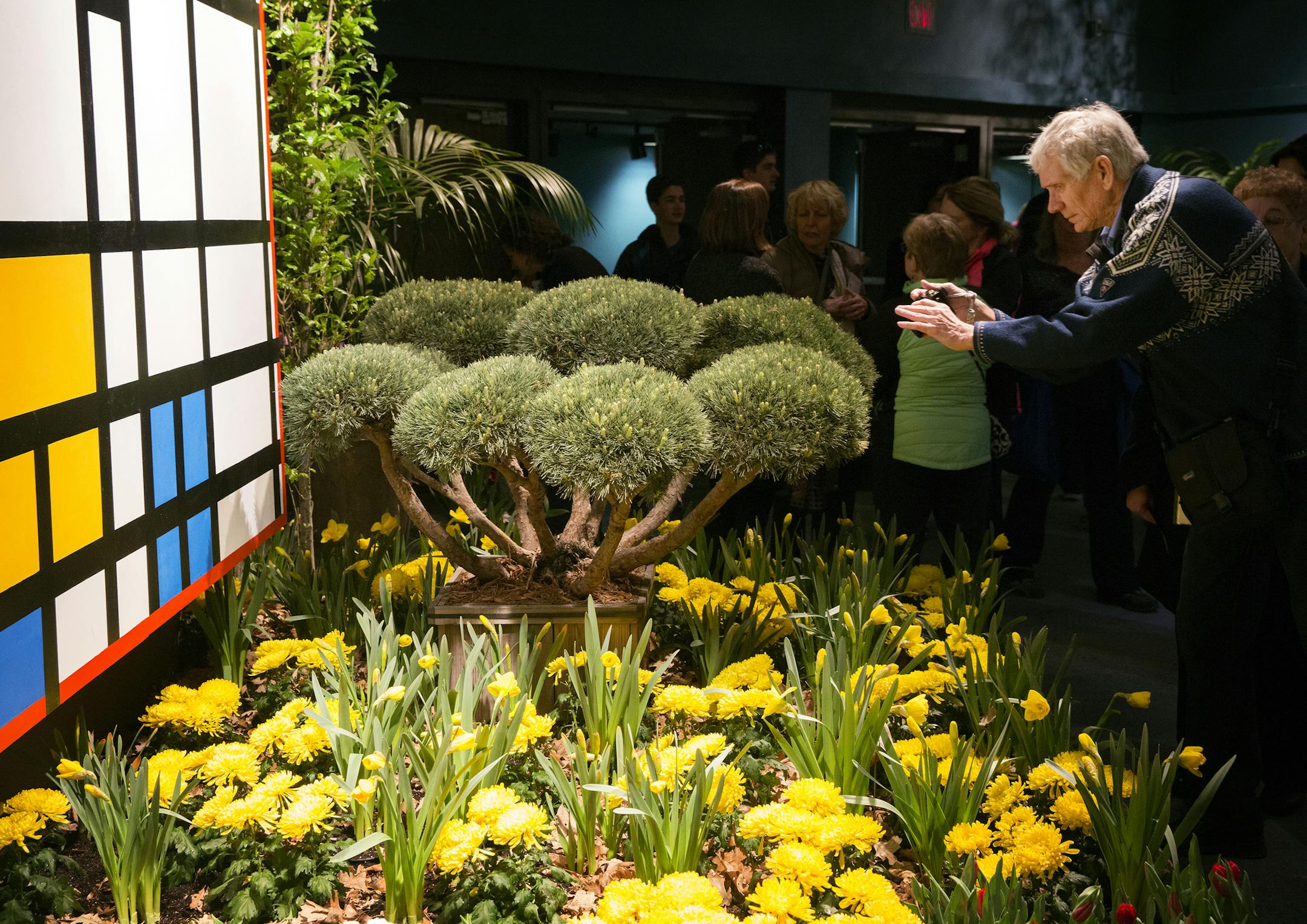 Micheal Johnson of Blaine takes photos at Macy’s Flower Show in downtown Minneapolis in 2015.