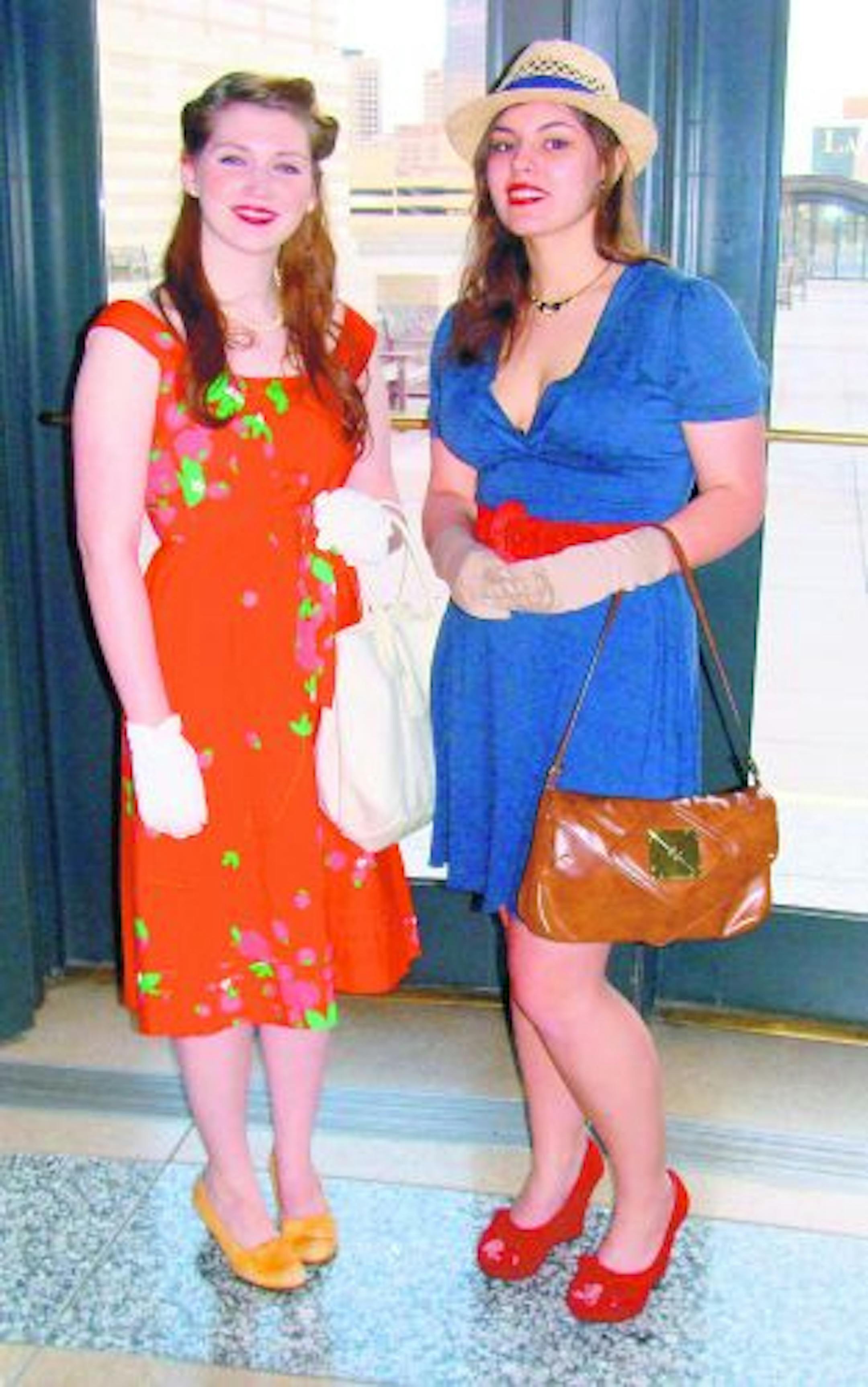 Maija McLaughlin and Dani Fenn, students.