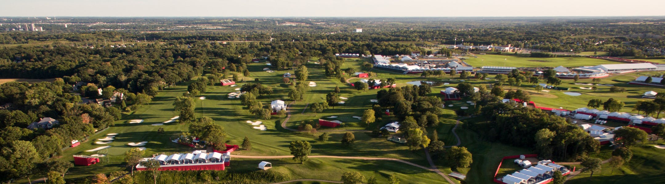 Hazeltine National Golf Club from the air. ] (AARON LAVINSKY/STAR TRIBUNE) aaron.lavinsky@startribune.com Special section preview photos for Ryder Cup at Hazeltine National Golf Club. Photographed Wednesday, Sept. 14, 2016 in Chaska, Minn.