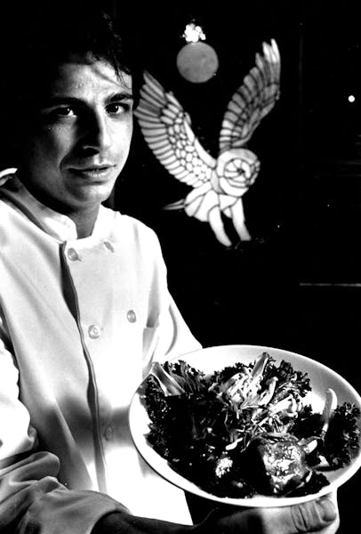August 1, 1986 Stone wings chef Leonard Russo displayed his wild mushroom appetizer. Donna Terek, Minneapolis Star Tribune