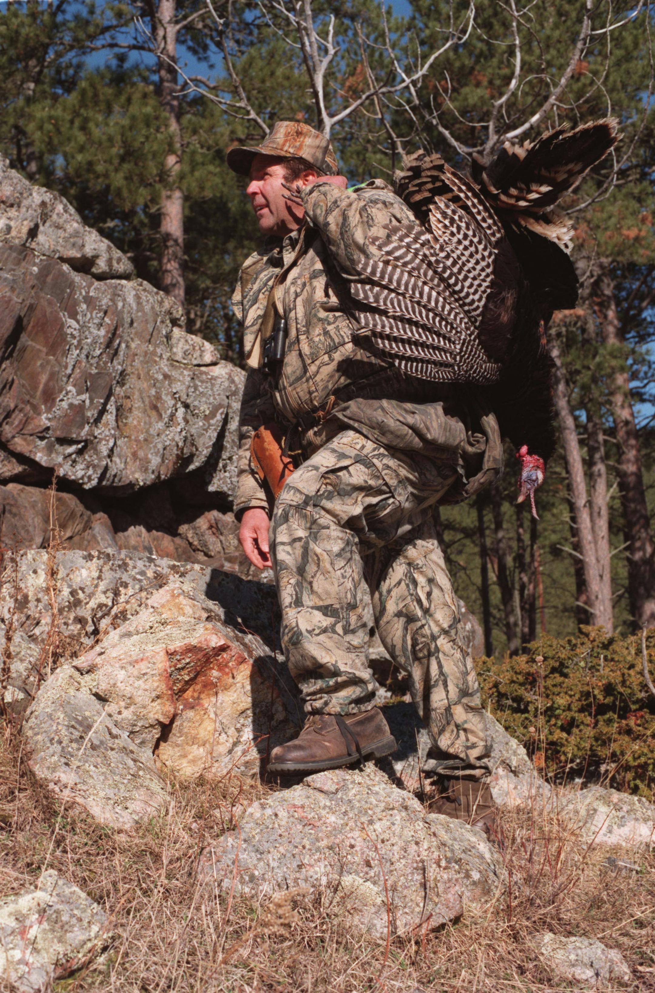 Ron Schara with his South Dakota gobbler. ORG XMIT: MIN2014032709591212