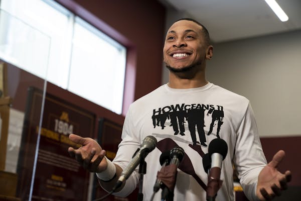 Gophers defensive back Antoine Winfield Jr. at a press conference at the University of Minnesota in Minneapolis, Minn., on Friday, December 20, 2019. 