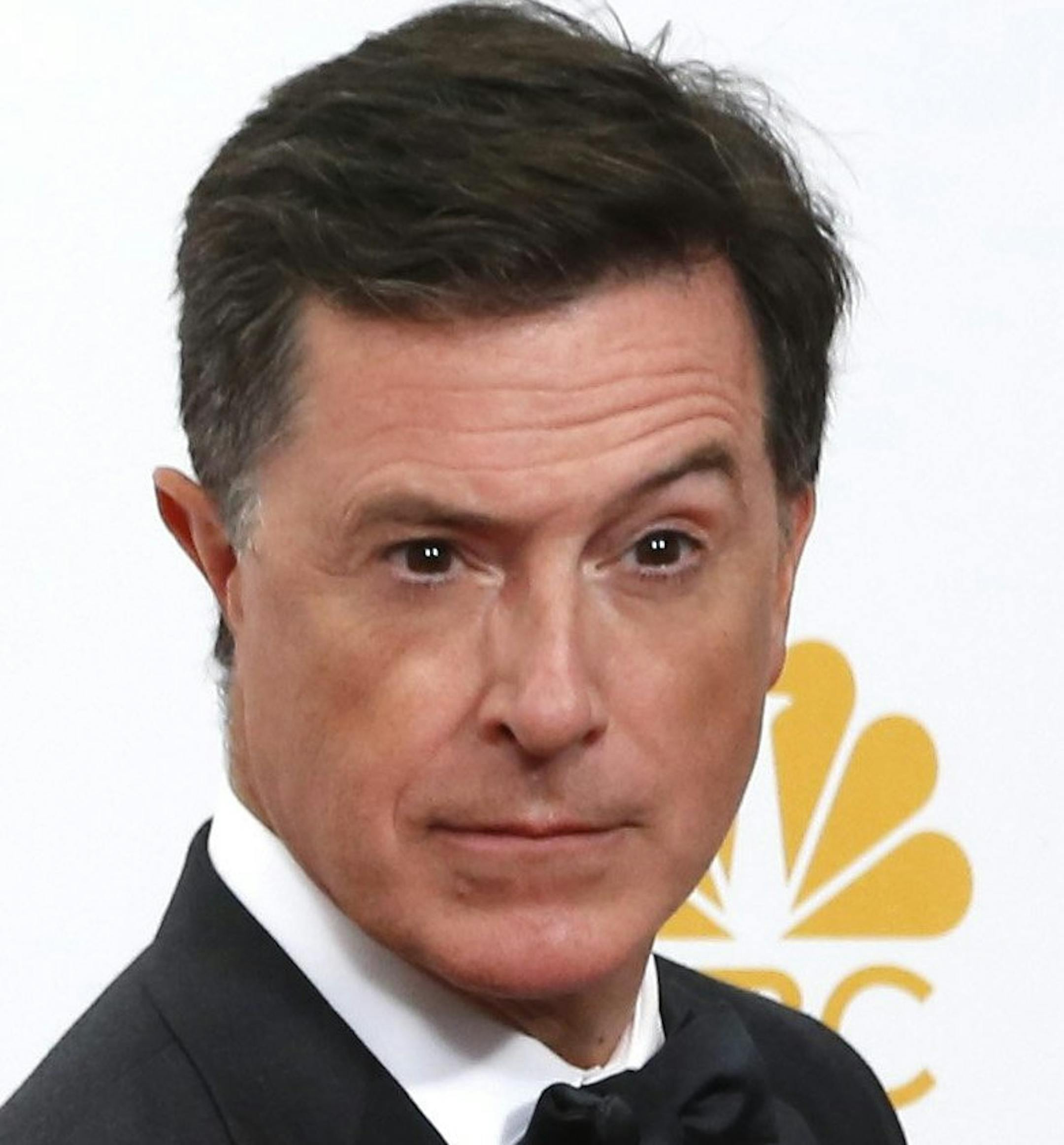 Stephen Colbert backstage at the 66th Annual Primetime Emmy Awards at Nokia Theatre at L.A. Live in Los Angeles on Monday, Aug. 25, 2014. (Ricardo DeAratanha/Los Angeles Times/MCT) ORG XMIT: 1156544