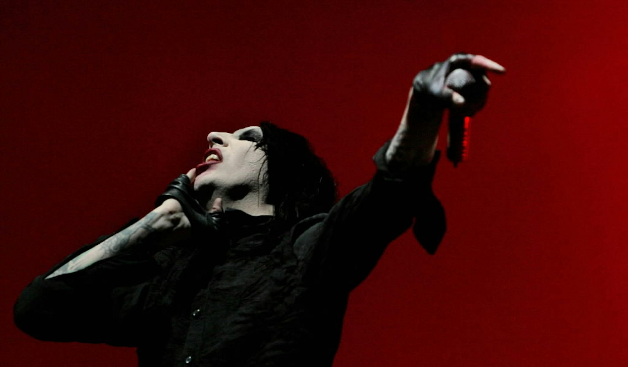 Marilyn Manson performed in May in the Netherlands.