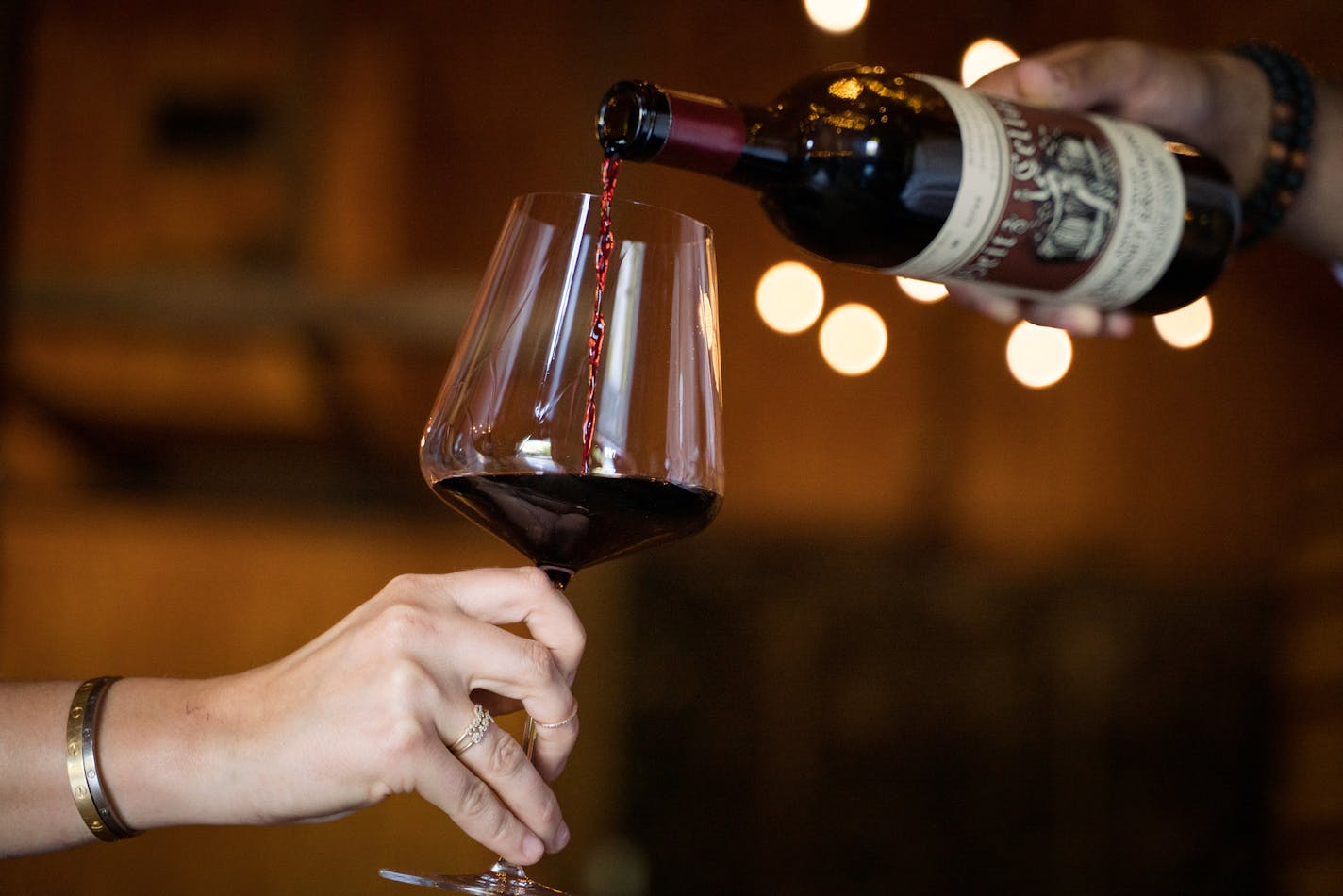 FILE -- A 1985 Martha&#x2019;s Vineyard cabernet sauvignon is poured into a wine glass at Heitz Cellar's Winery in St. Helena, Calif. on Aug. 26, 2019. Best Wine Moments of 2019: The best bottles are the ones that you can&#x2019;t forget, that have meaning and tell stories. (Sarahbeth Maney/The New York Times)