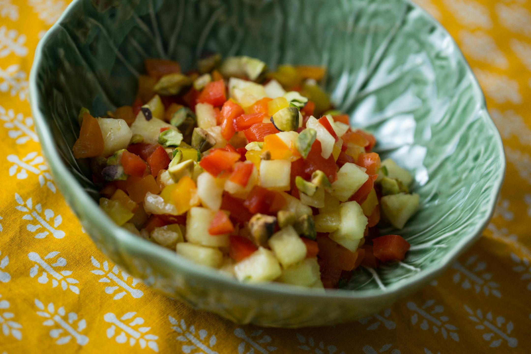 Spicy Pineapple and Pepper Salad.
