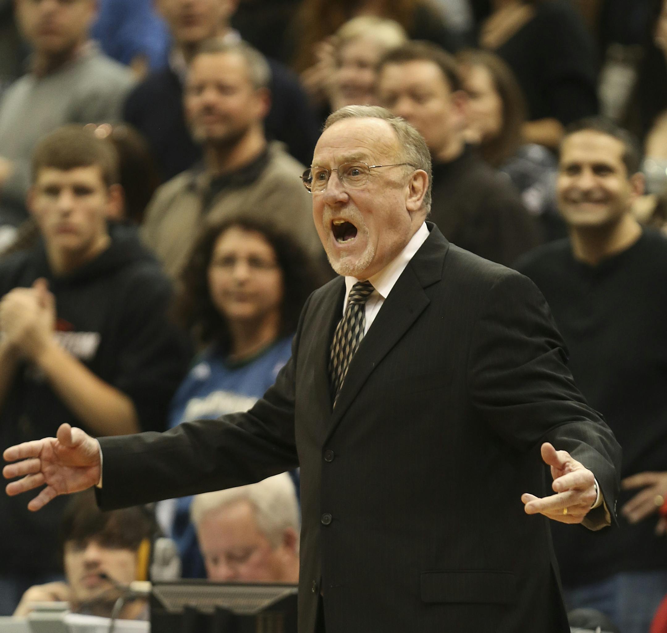 Timberwolves head coach Rick Adelman complained to the referees calling on Alexey Shved when he thought his player wasn't touched during the last seconds of the game at the Target Center in Minneapolis, Min., Saturday December 29, 2012. Wolves won 11-107. ] (KYNDELL HARKNESS/STAR TRIBUNE) kyndell.harkness@startribune.com ORG XMIT: MIN1212292154291774