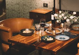 Rooms have been reconfigured for private dinners at Minneapolis' Hewing Hotel.