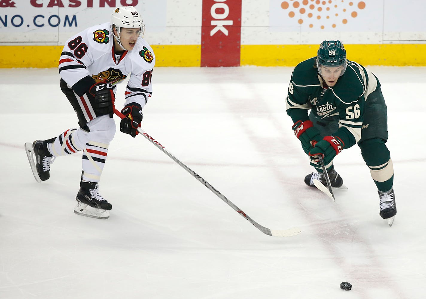 Minnesota Wild left wing Erik Haula (56)