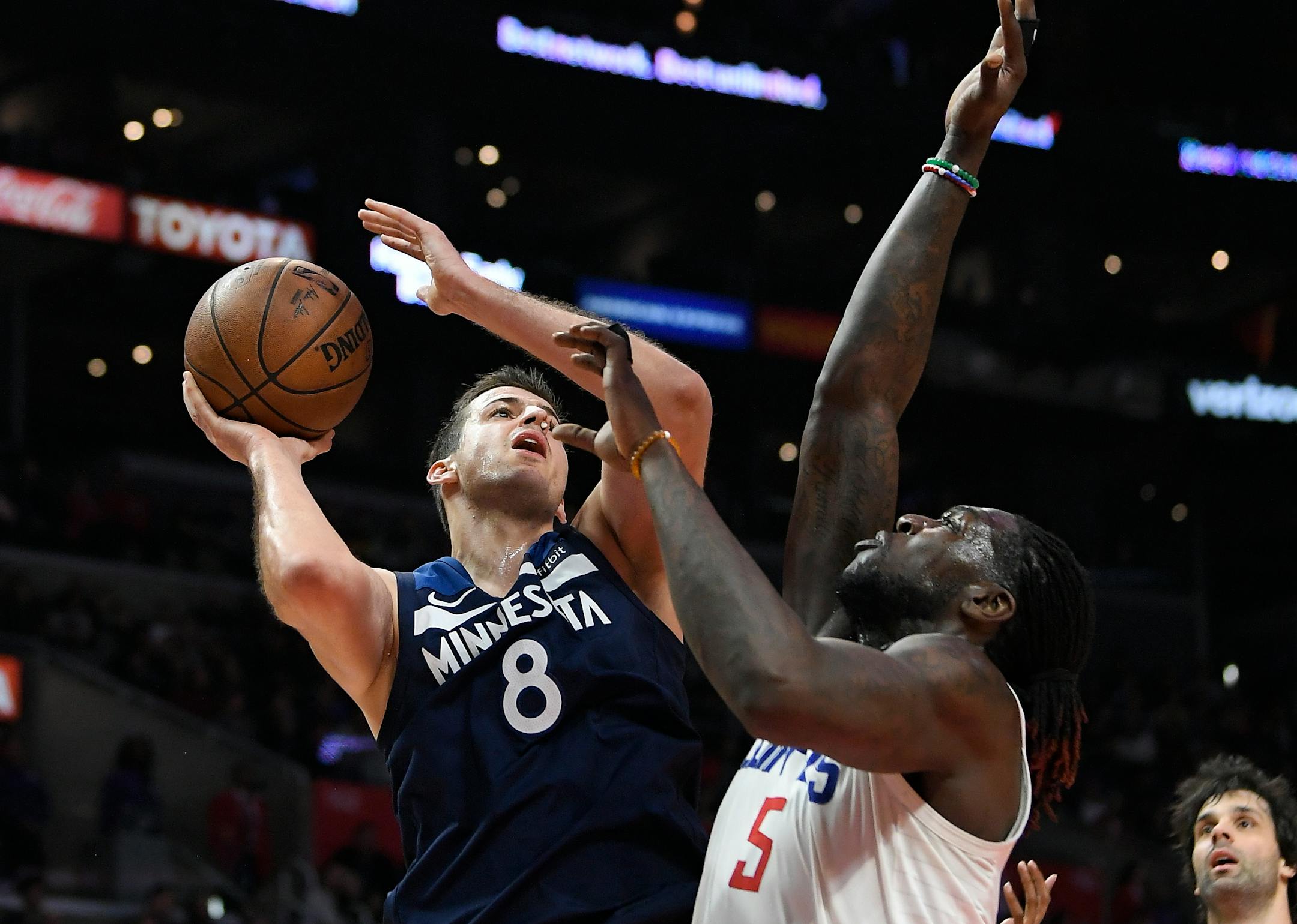 Three days after the Timberwolves withdrew his qualifying offer so they could sign Anthony Tolliver, power forward Nemanja Bjelica (8) accepted Philadelphia's contract offer Thursday.